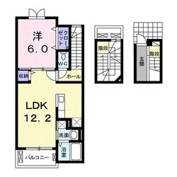 ベルローズＡの物件間取画像